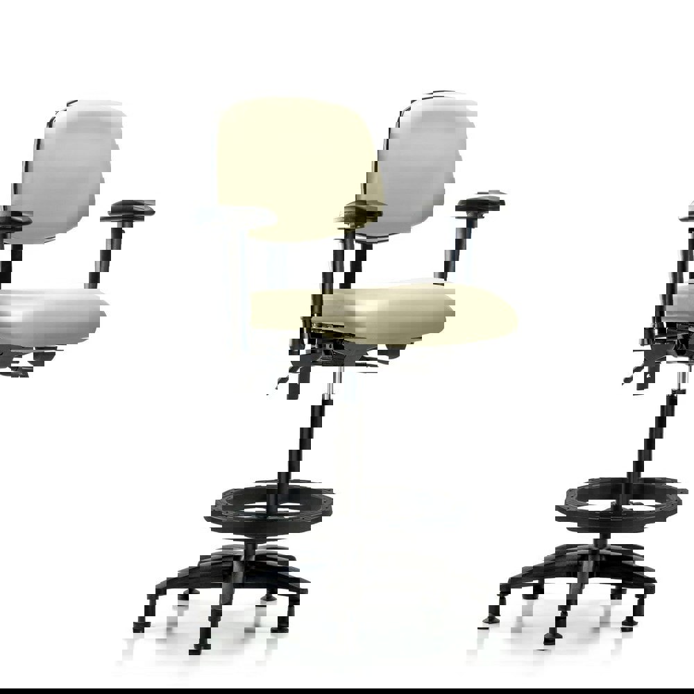 Task Chair: Vinyl, Adobe White