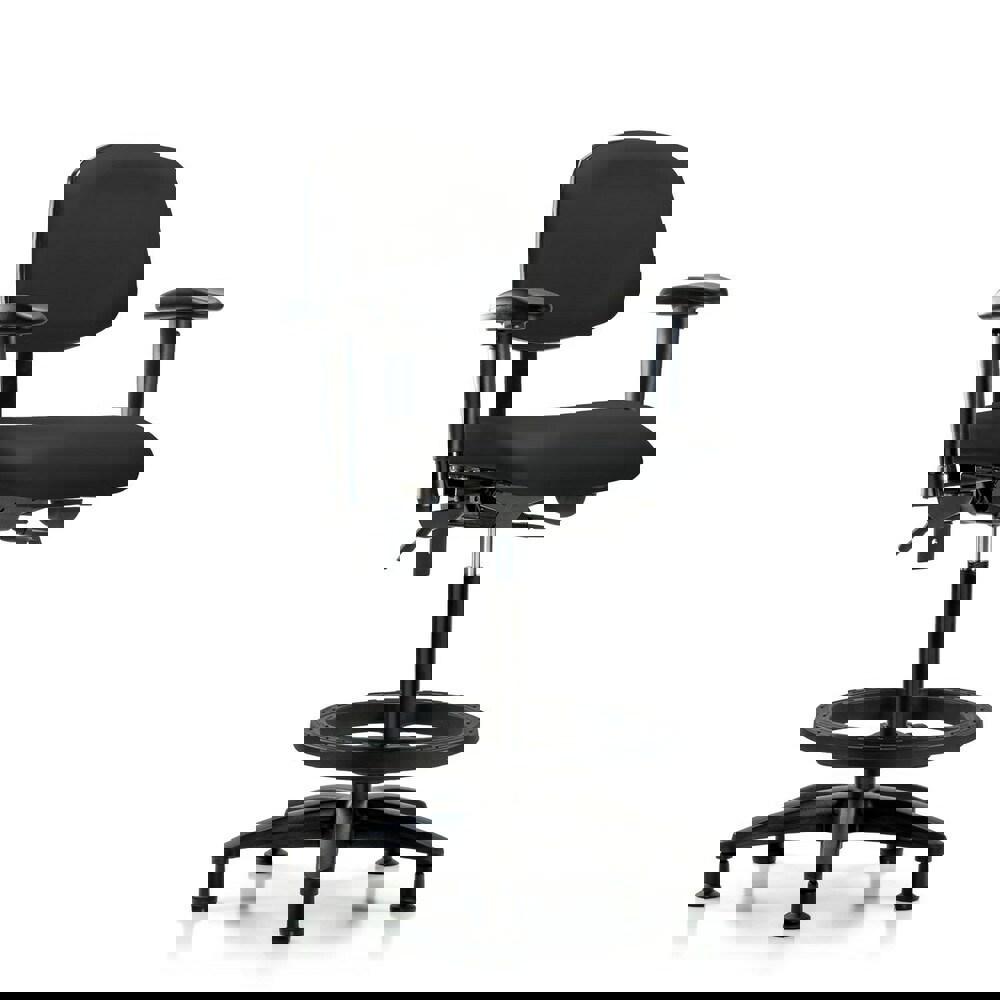 Task Chair: Vinyl, Black