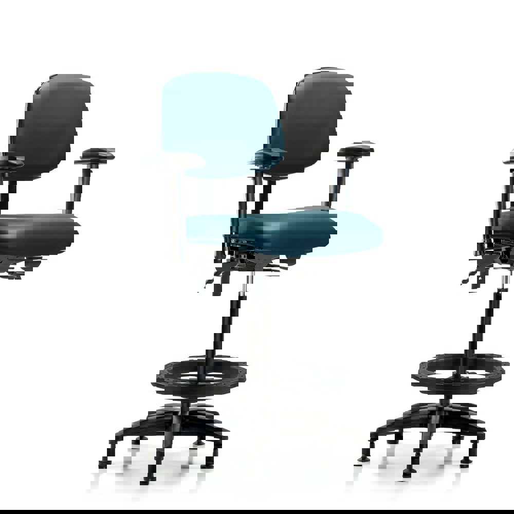 Task Chair: Vinyl, Marine Blue