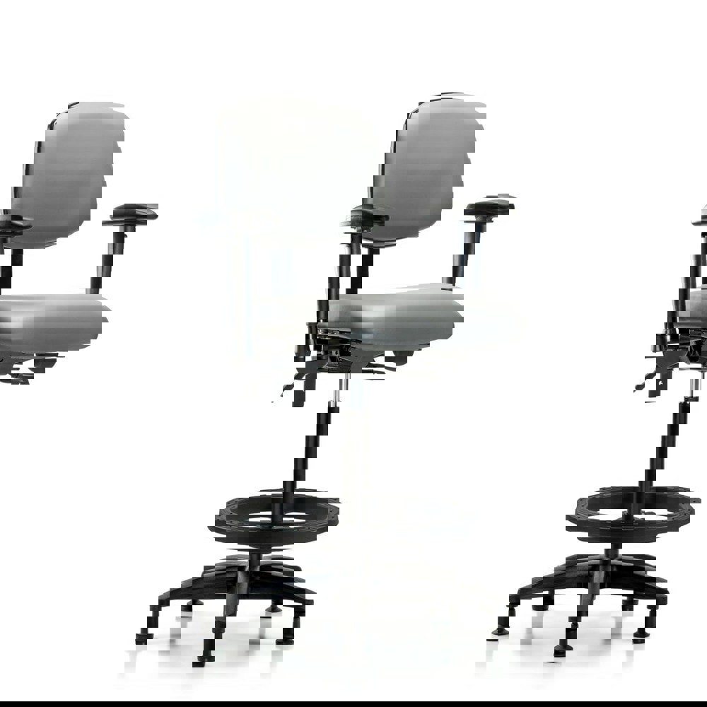 Task Chair: Vinyl, Sterling