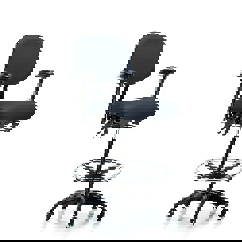 Task Chair: Vinyl, Imperial Blue