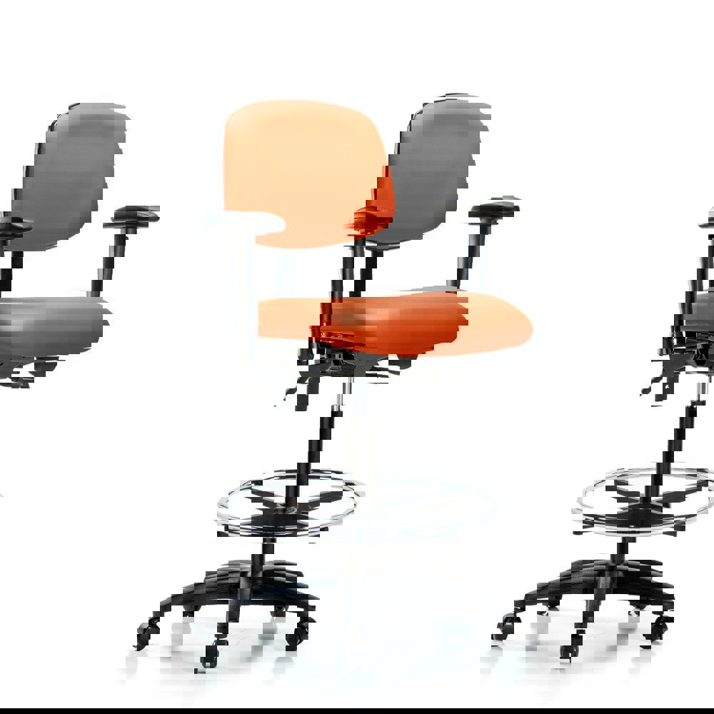 Task Chair: Vinyl, Orange Kist