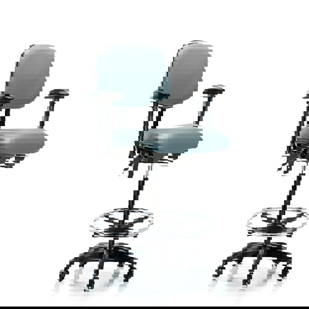 Task Chair: Vinyl, Storm