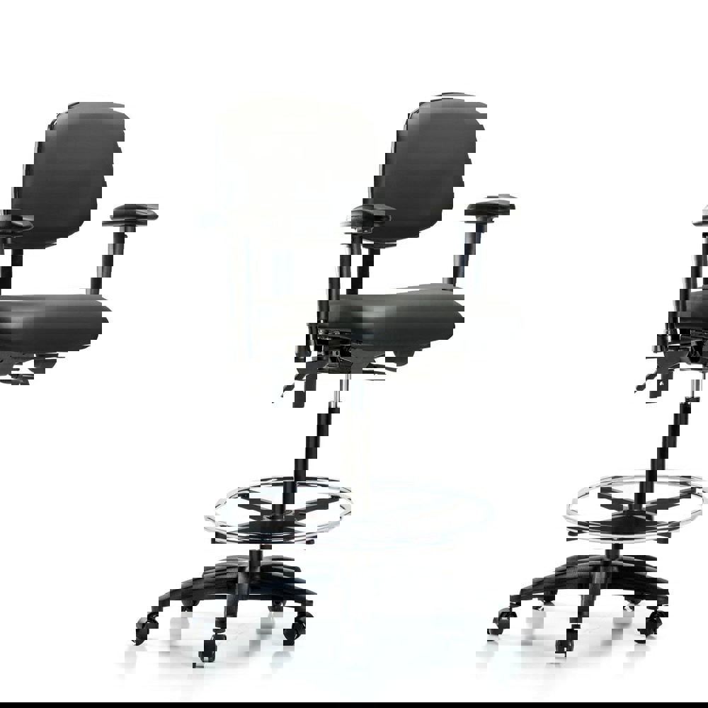 Task Chair: Vinyl, Carbon