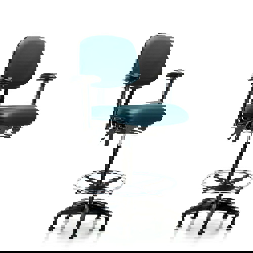 Task Chair: Vinyl, Marine Blue