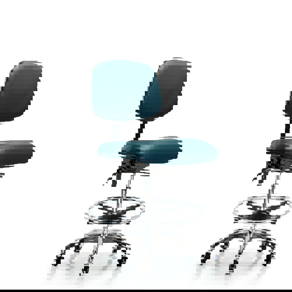 Task Chair: Vinyl, Marine Blue