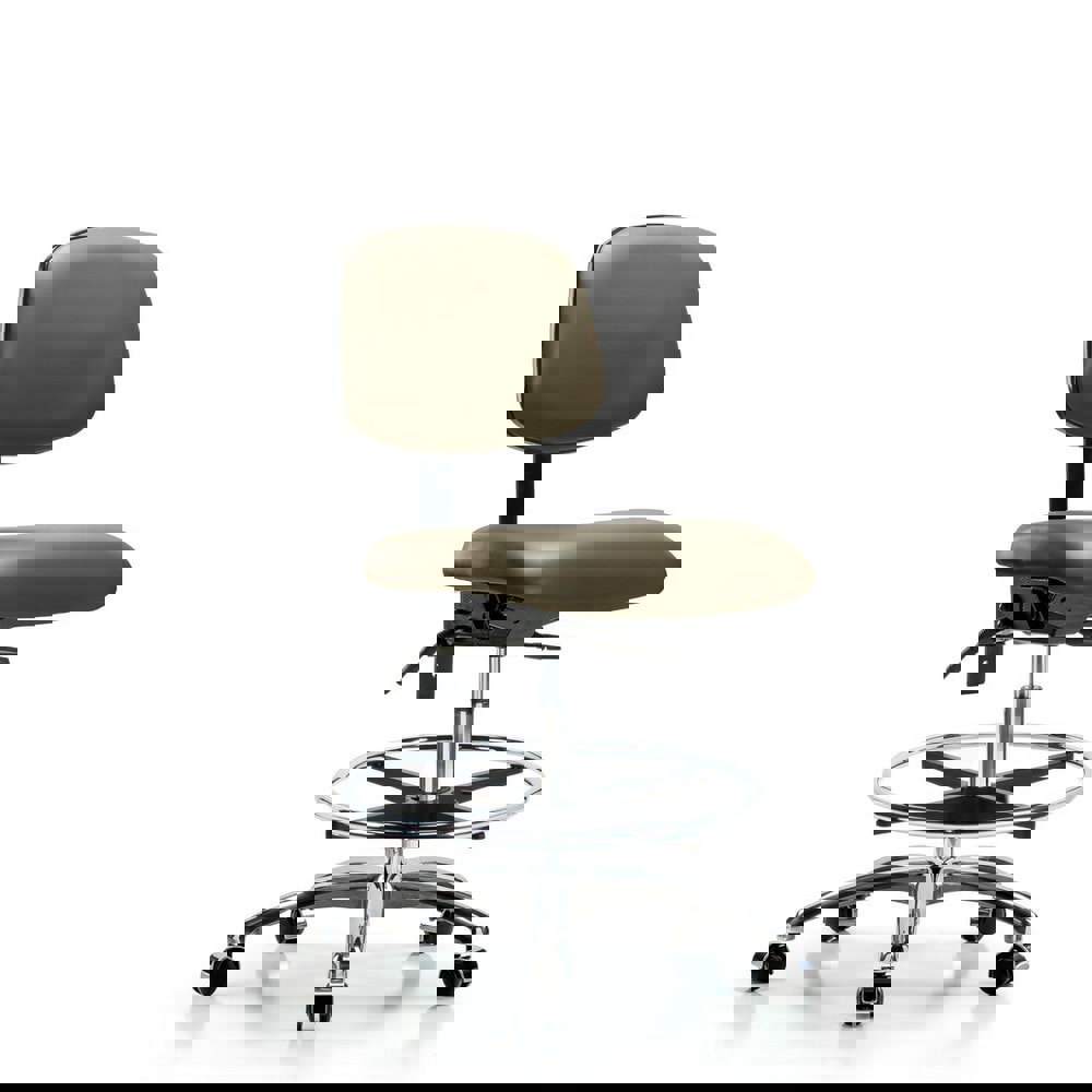 Task Chair: Vinyl, Taupe