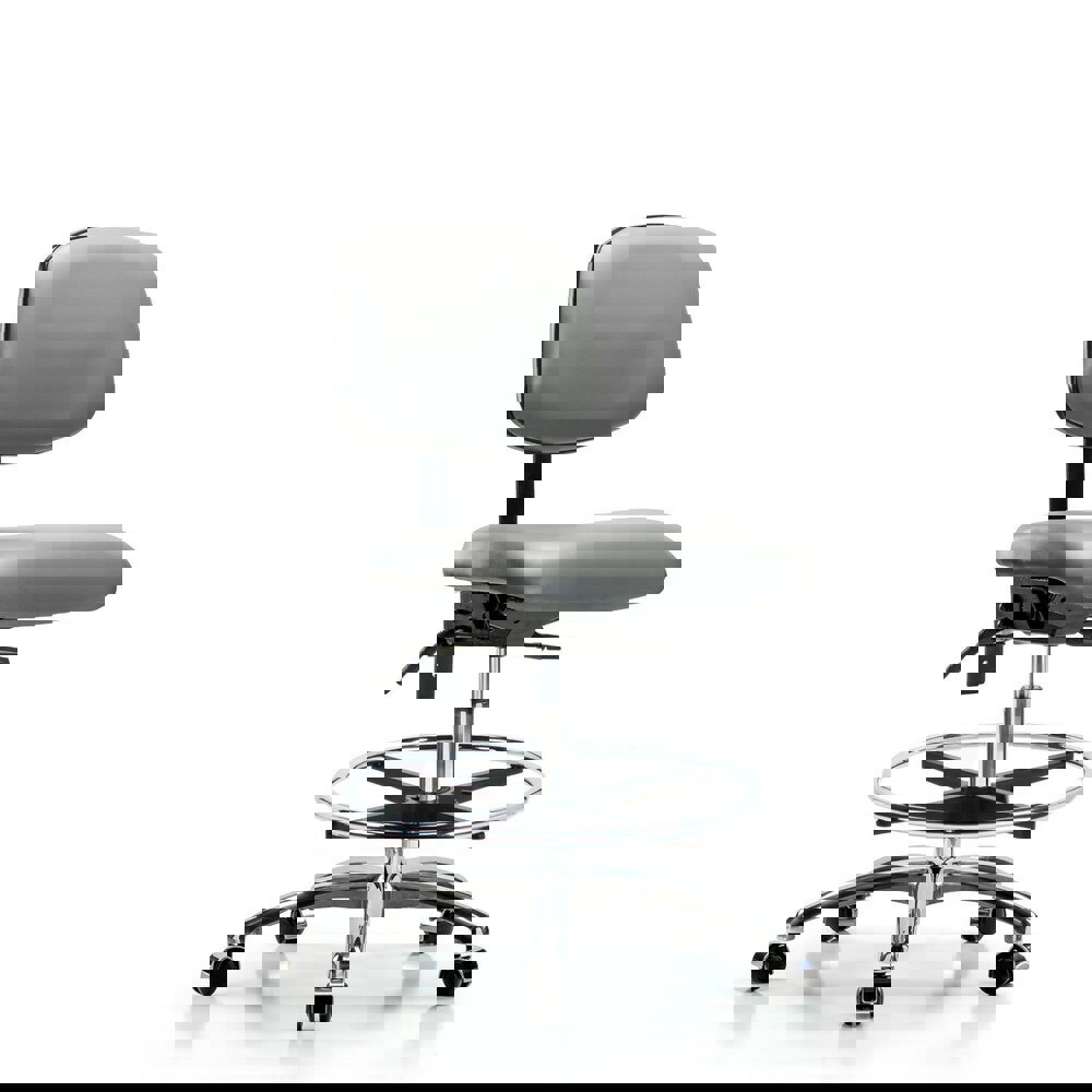 Task Chair: Vinyl, Sterling