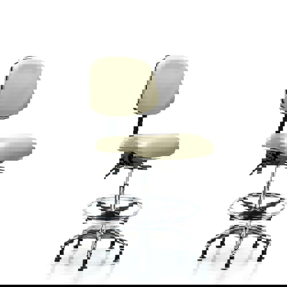 Task Chair: Vinyl, Adobe White