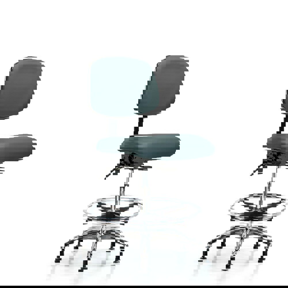 Task Chair: Vinyl, Colonial Blue