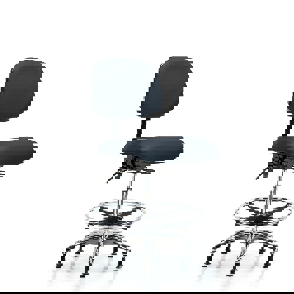 Task Chair: Vinyl, Imperial Blue