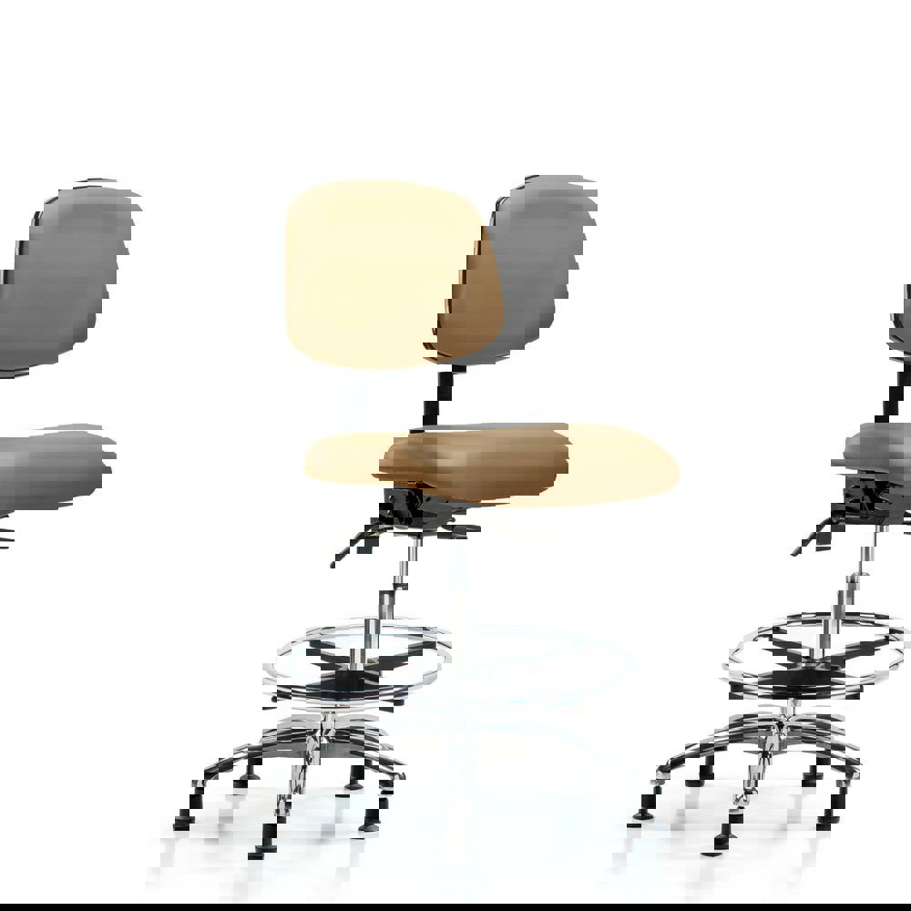 Task Chair: Vinyl, Taupe