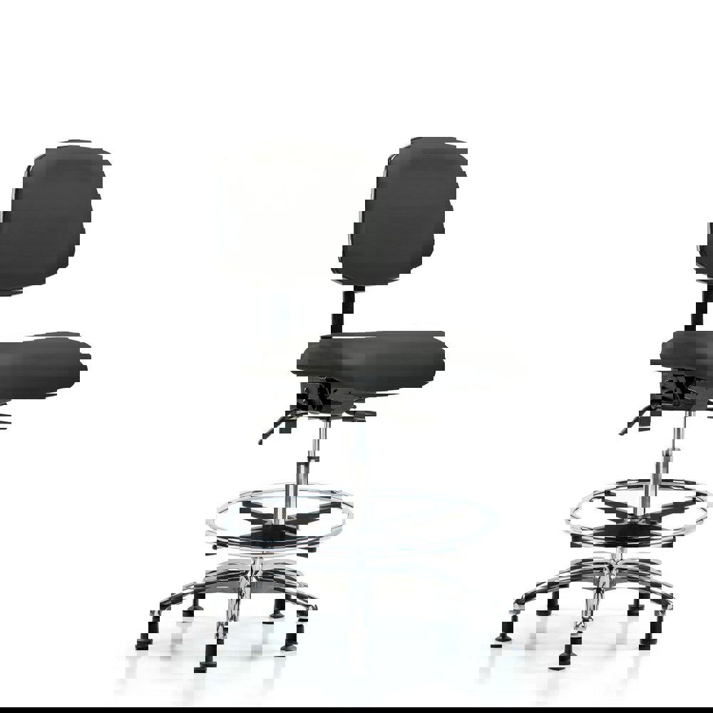 Task Chair: Vinyl, Charcoal