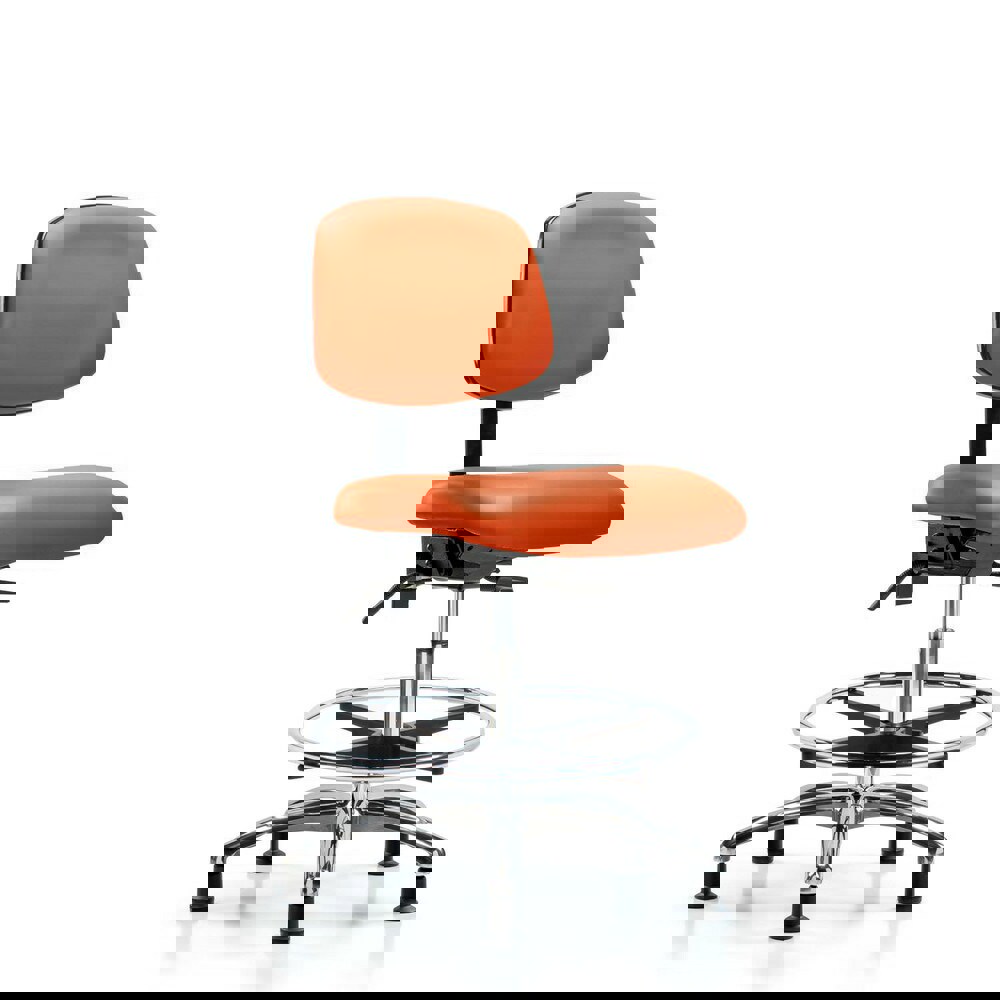 Task Chair: Vinyl, Orange Kist