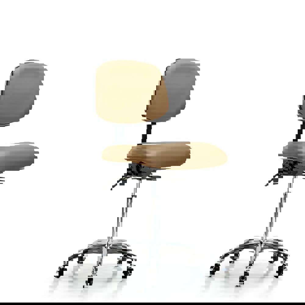 Task Chair: Vinyl, Taupe