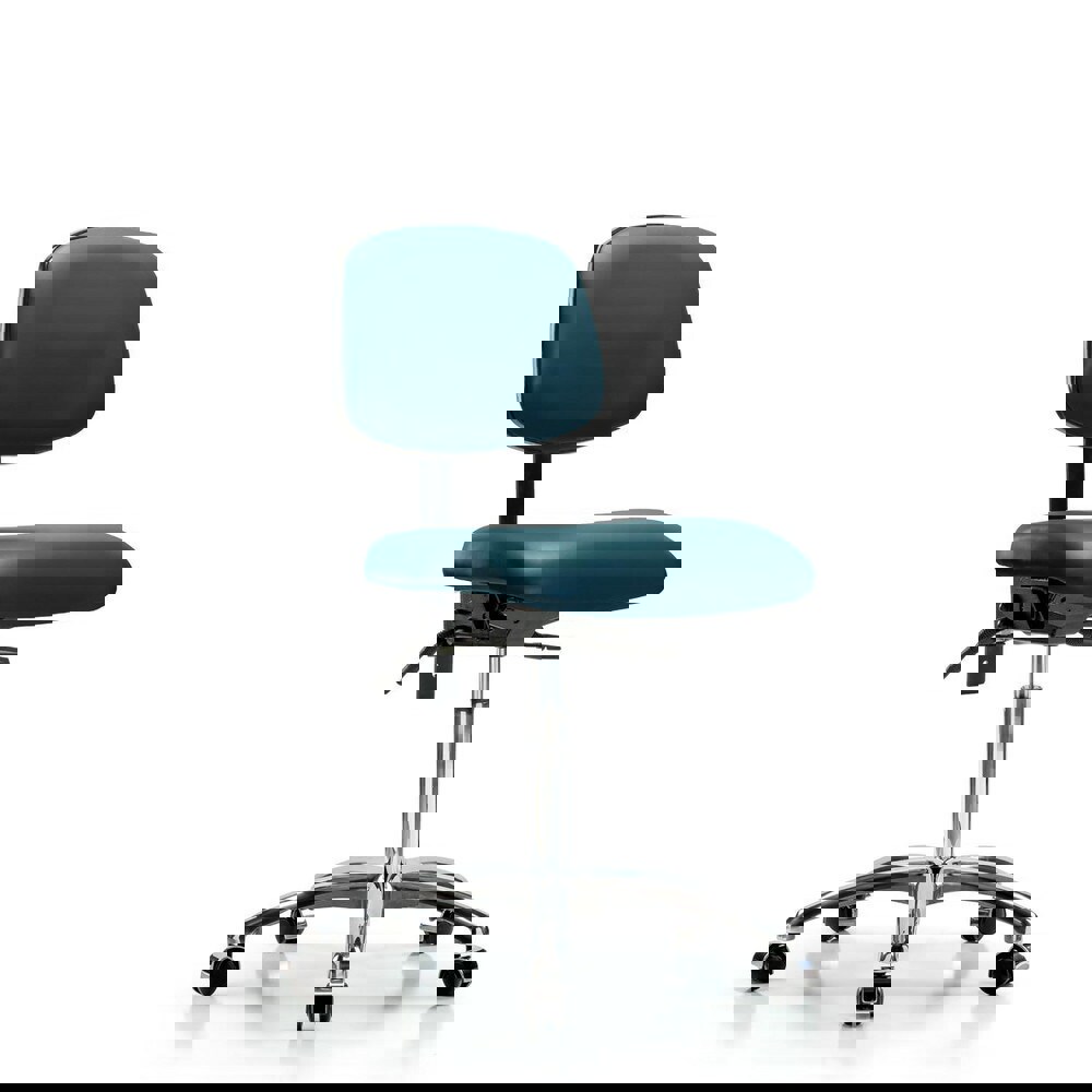 Task Chair: Vinyl, Marine Blue