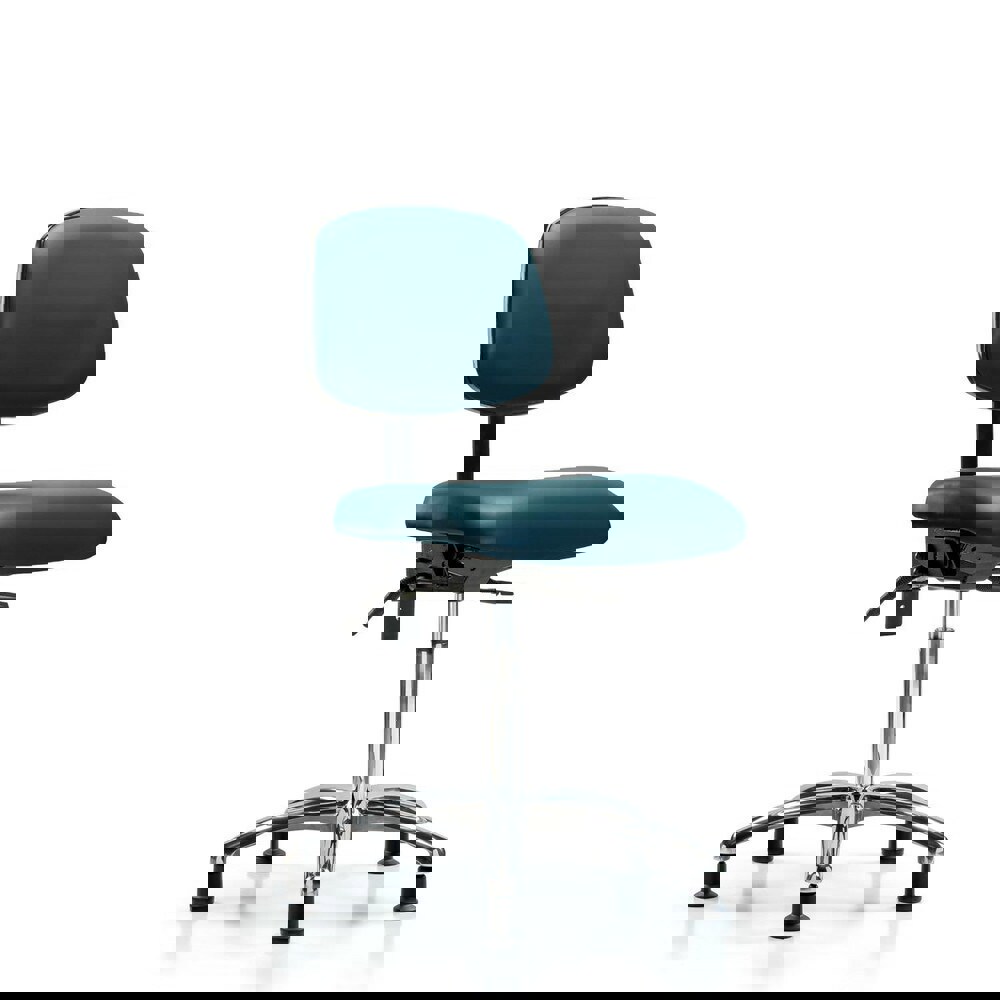 Task Chair: Vinyl, Marine Blue