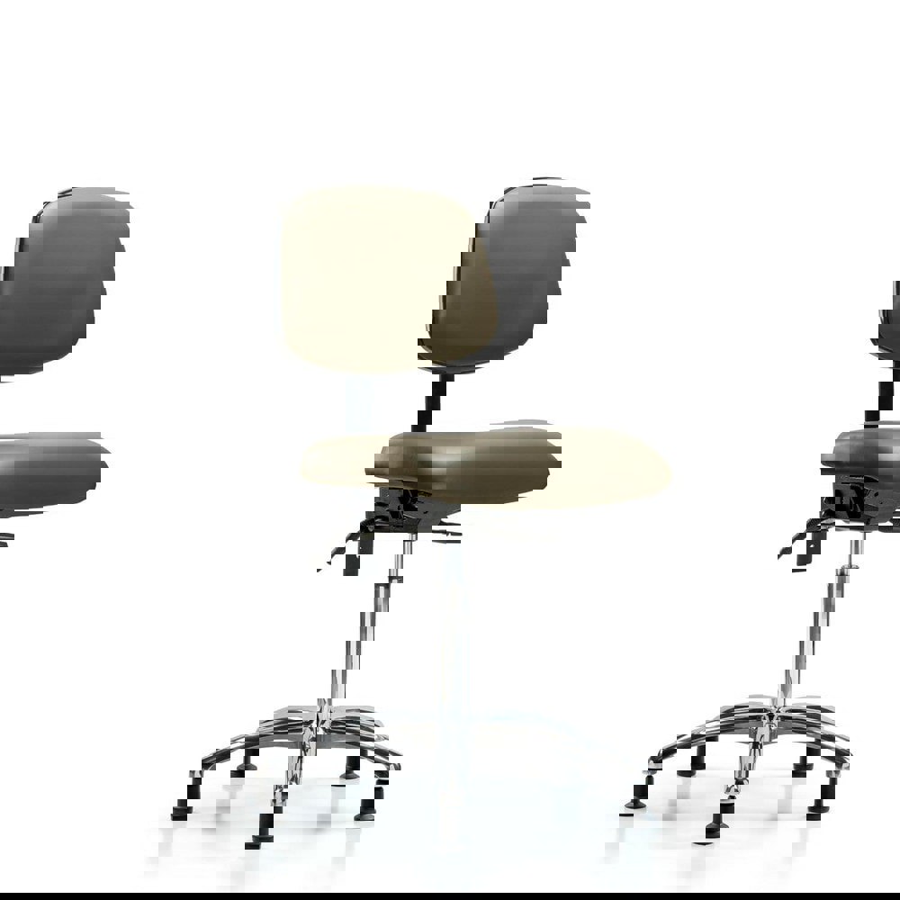 Task Chair: Vinyl, Taupe