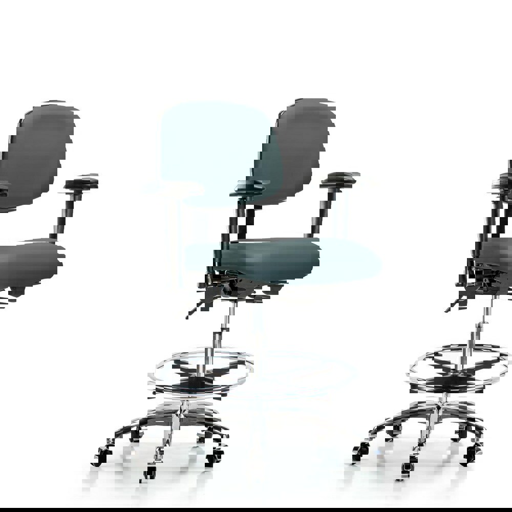 Task Chair: Vinyl, Colonial Blue