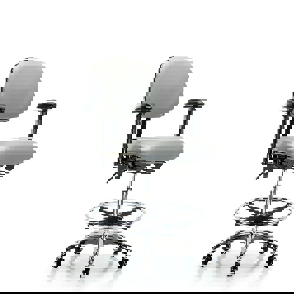 Task Chair: Vinyl, Dove