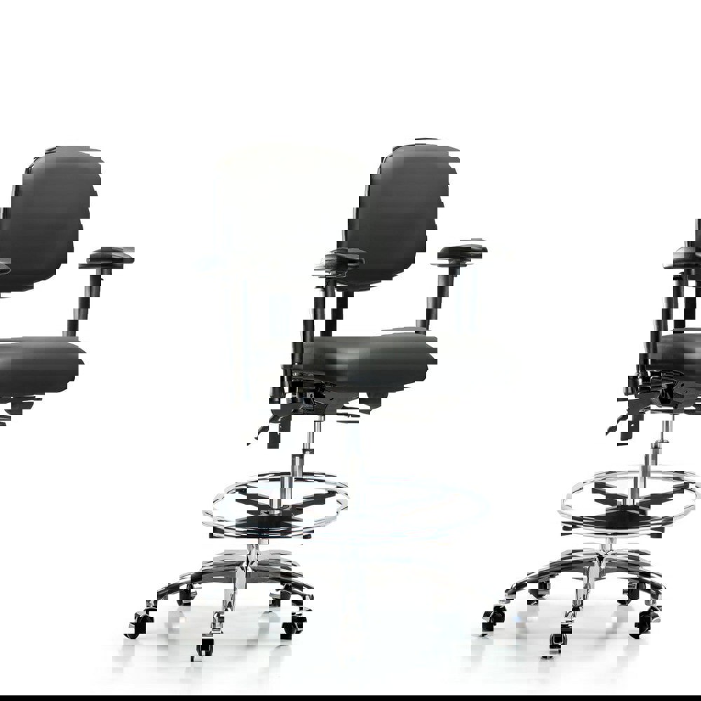 Task Chair: Vinyl, Carbon