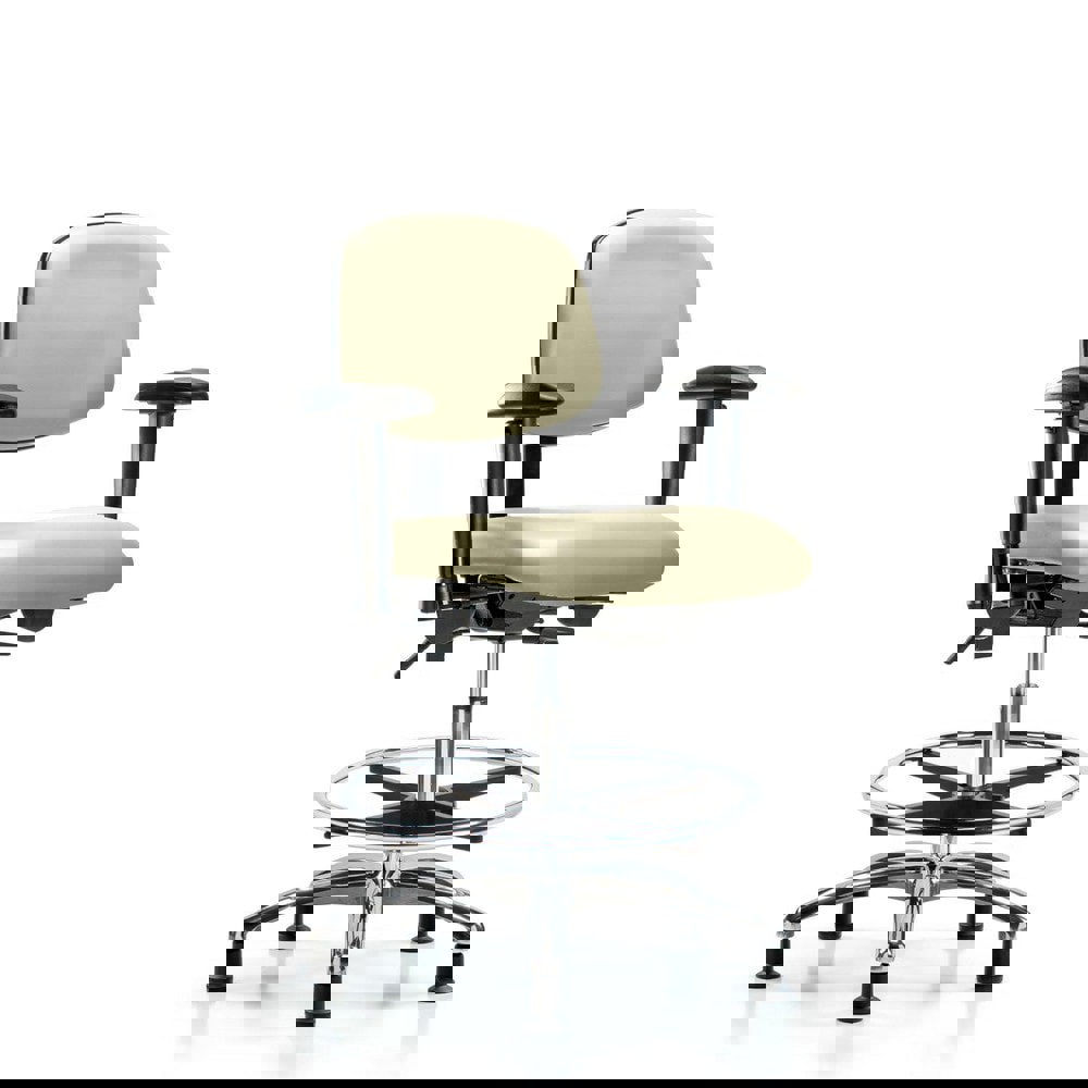 Task Chair: Vinyl, Adobe White