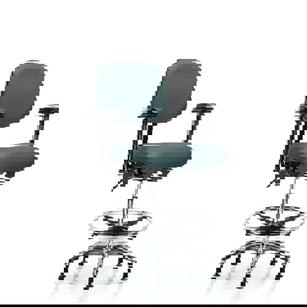 Task Chair: Vinyl, Colonial Blue