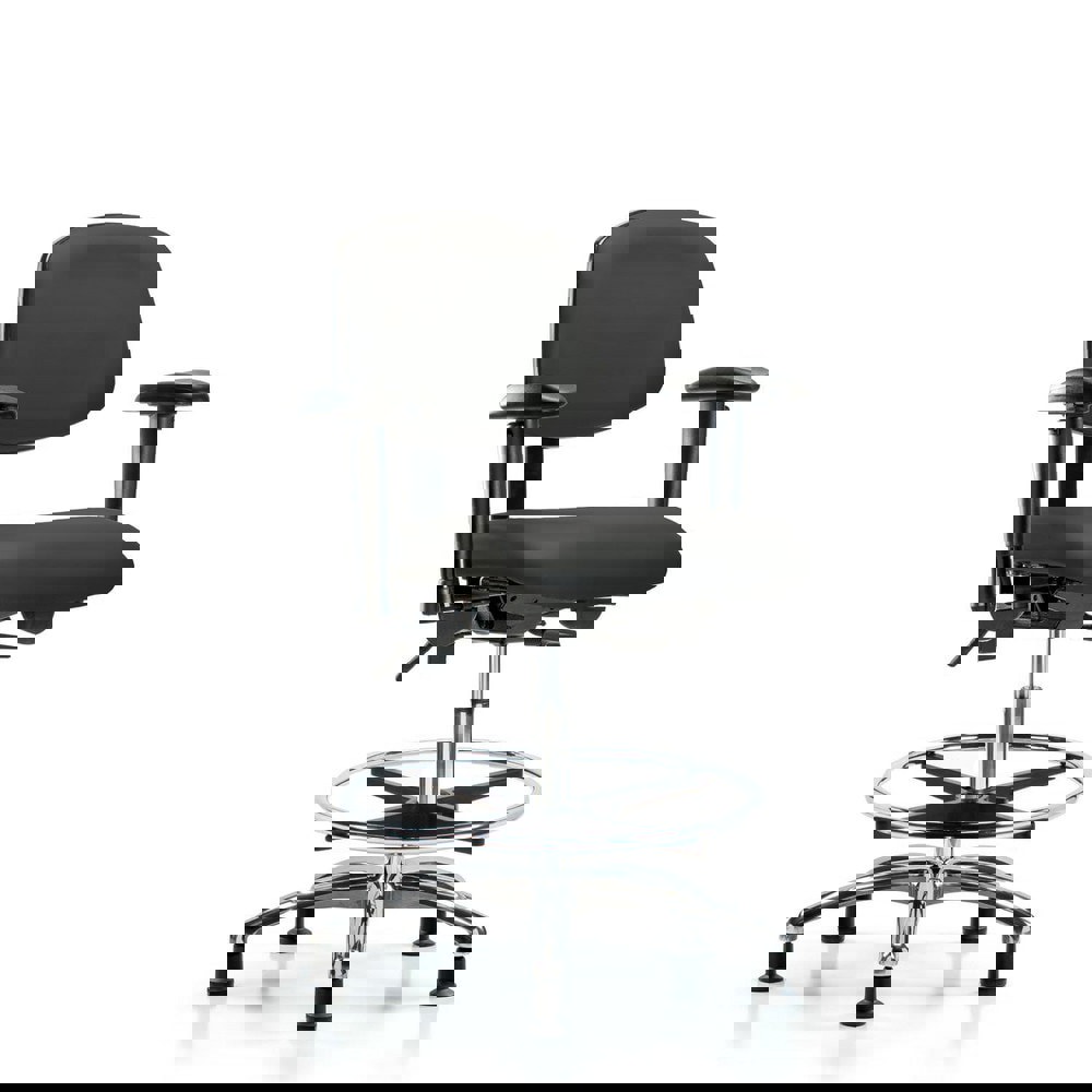 Task Chair: Vinyl, Charcoal