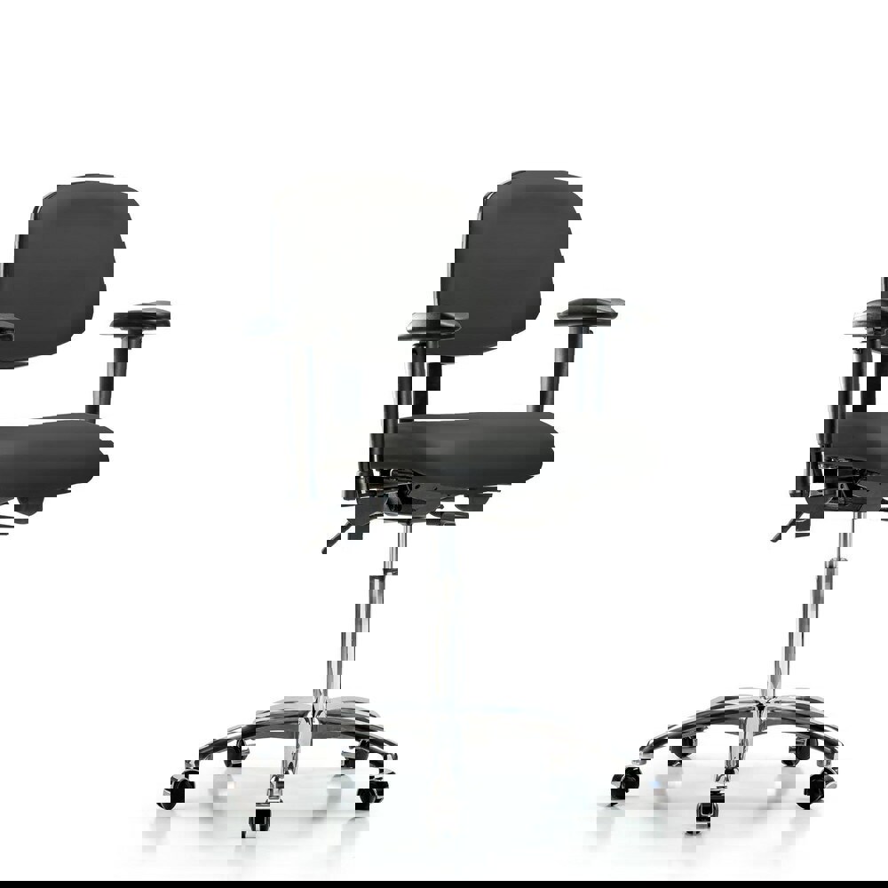 Task Chair: Vinyl, Charcoal