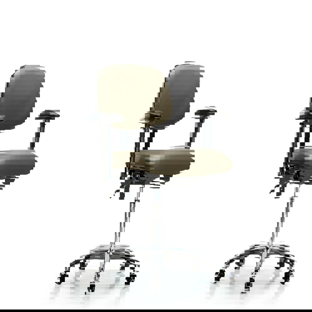 Task Chair: Vinyl, Taupe