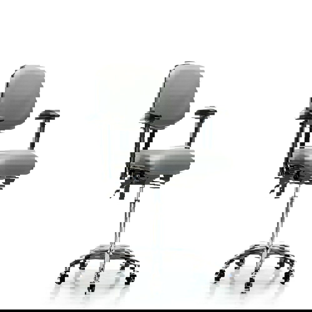 Task Chair: Vinyl, Sterling