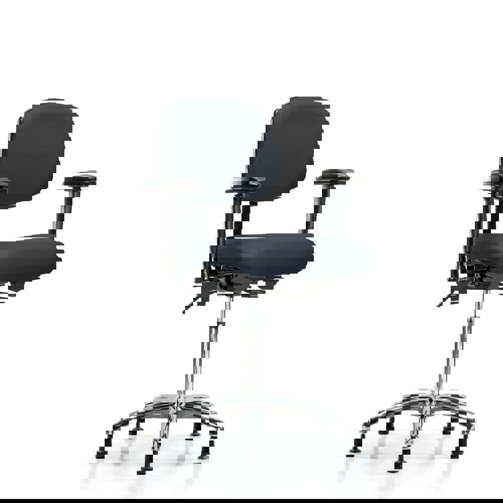 Task Chair: Vinyl, Imperial Blue