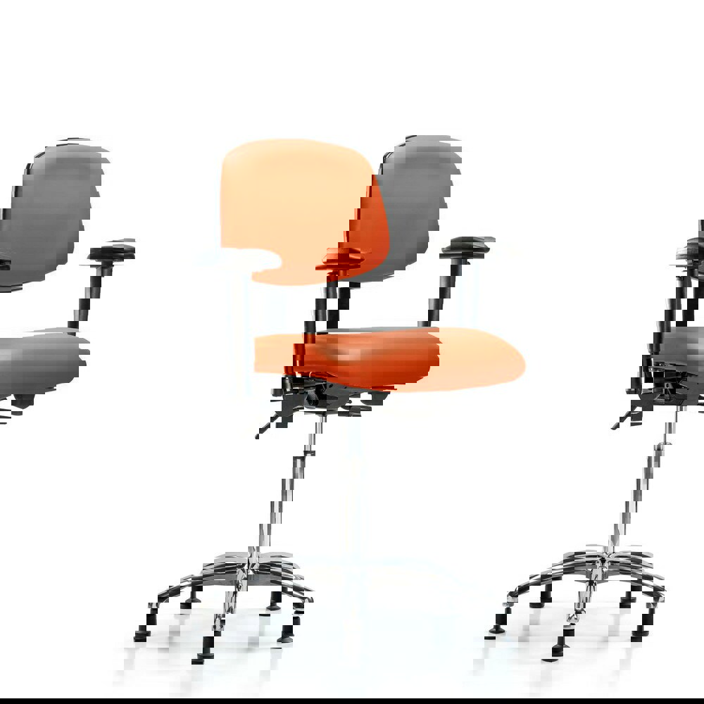 Task Chair: Vinyl, Orange Kist