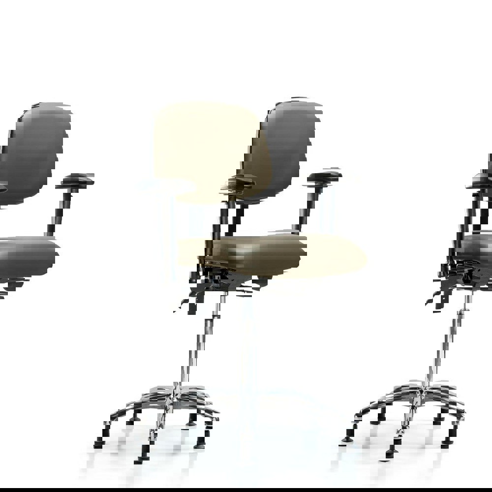 Task Chair: Vinyl, Taupe