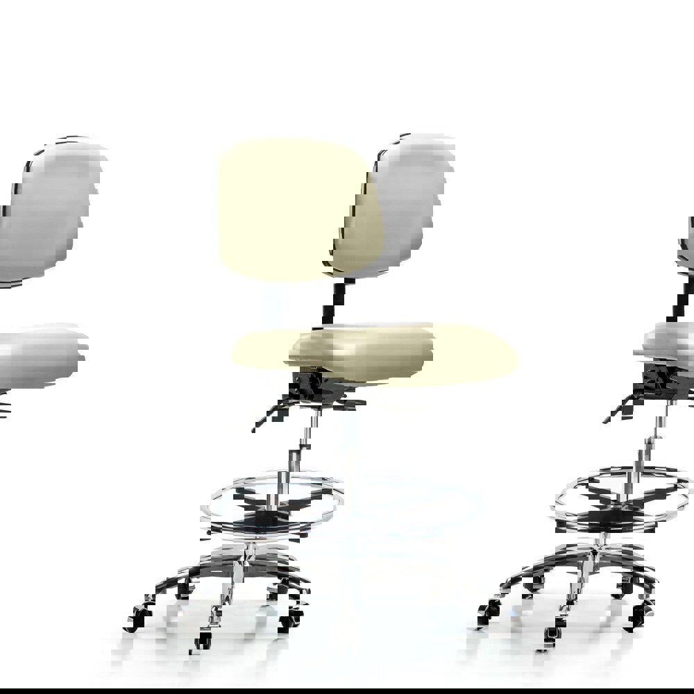 Task Chair: Vinyl, Adobe White