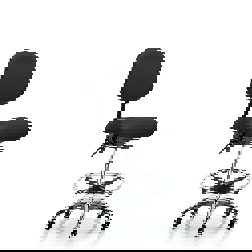 Task Chair: Vinyl, Black