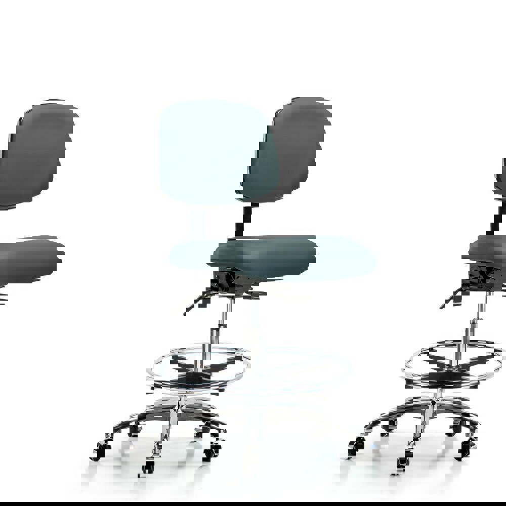 Task Chair: Vinyl, Colonial Blue