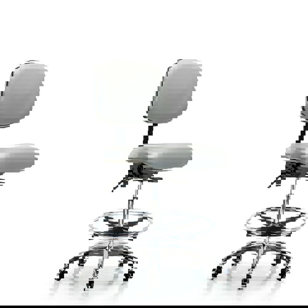 Task Chair: Vinyl, Dove