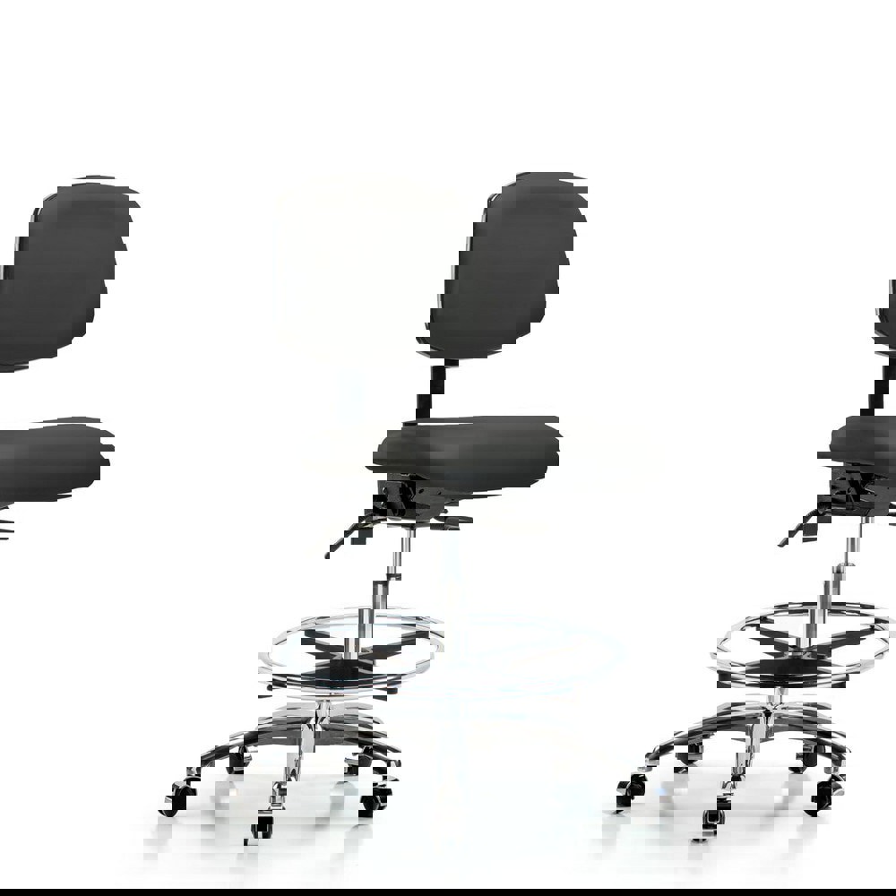 Task Chair: Vinyl, Charcoal