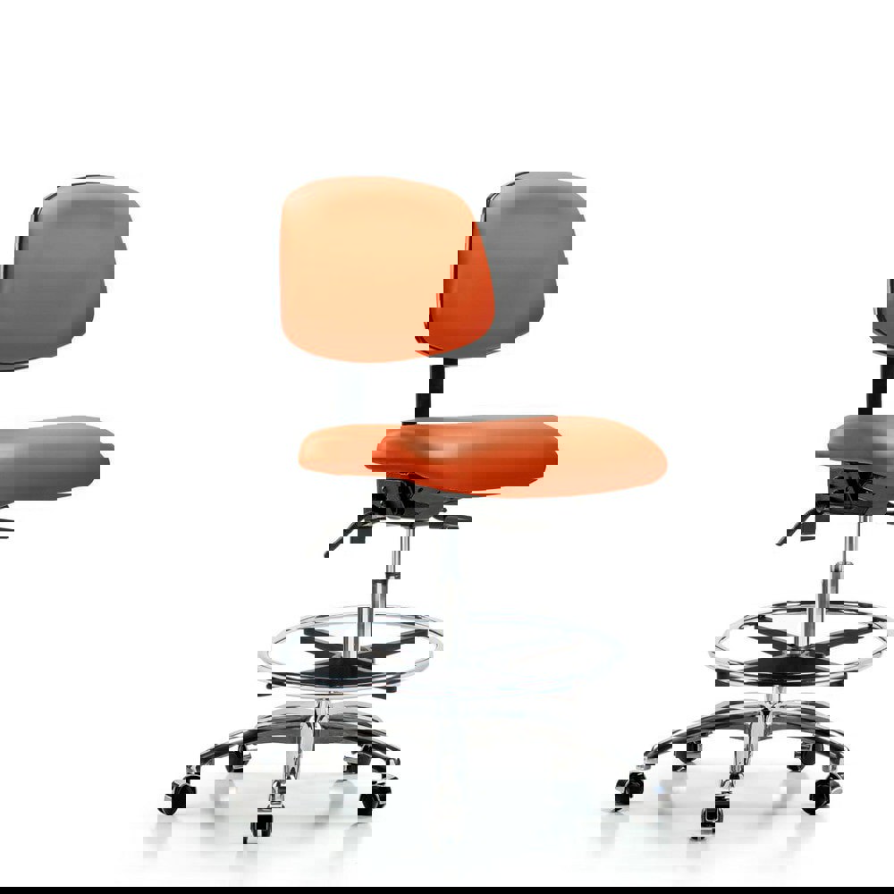 Task Chair: Vinyl, Orange Kist