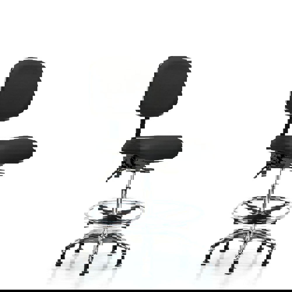 Task Chair: Vinyl, Black