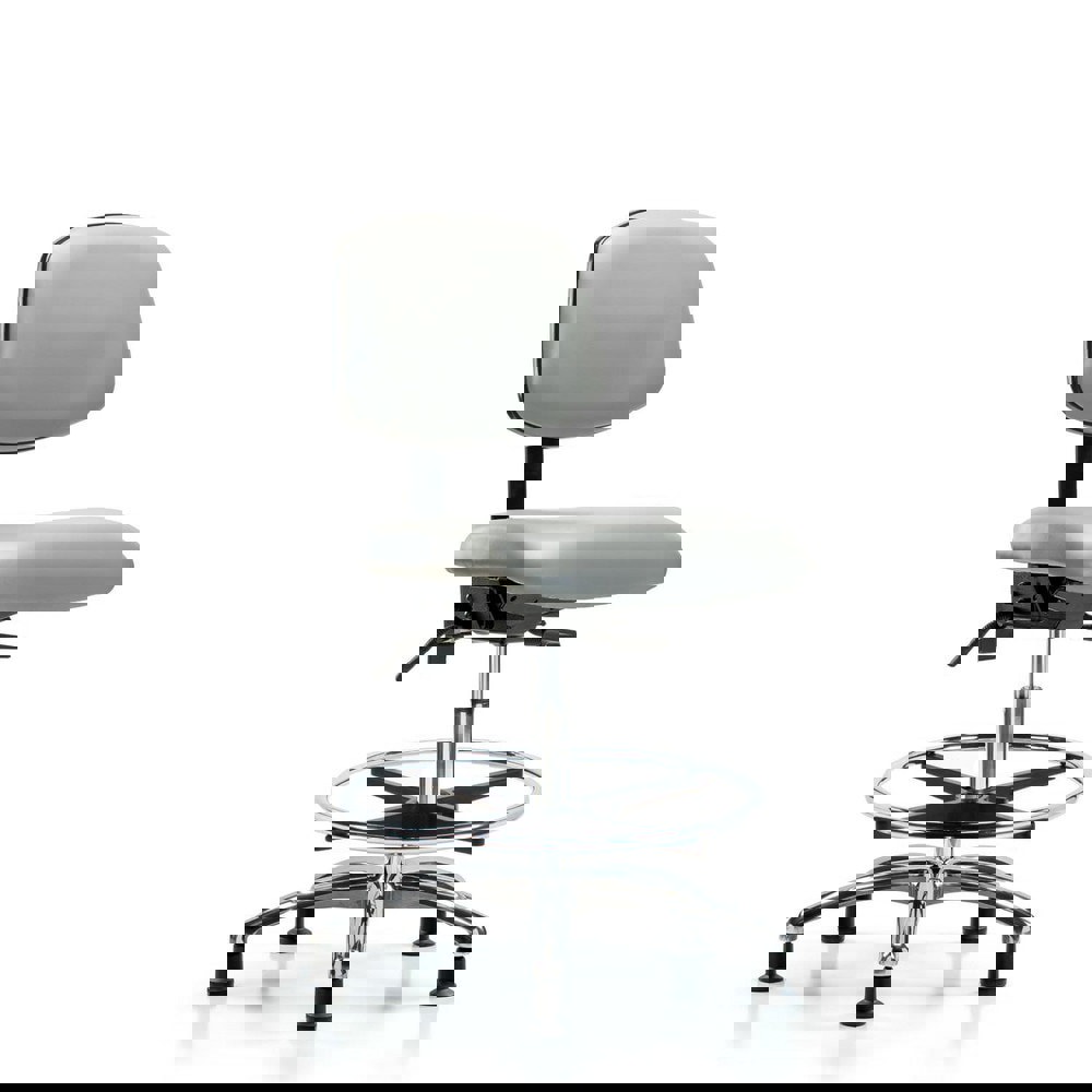 Task Chair: Vinyl, Dove