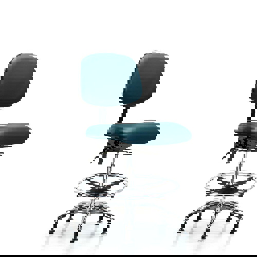 Task Chair: Vinyl, Marine Blue