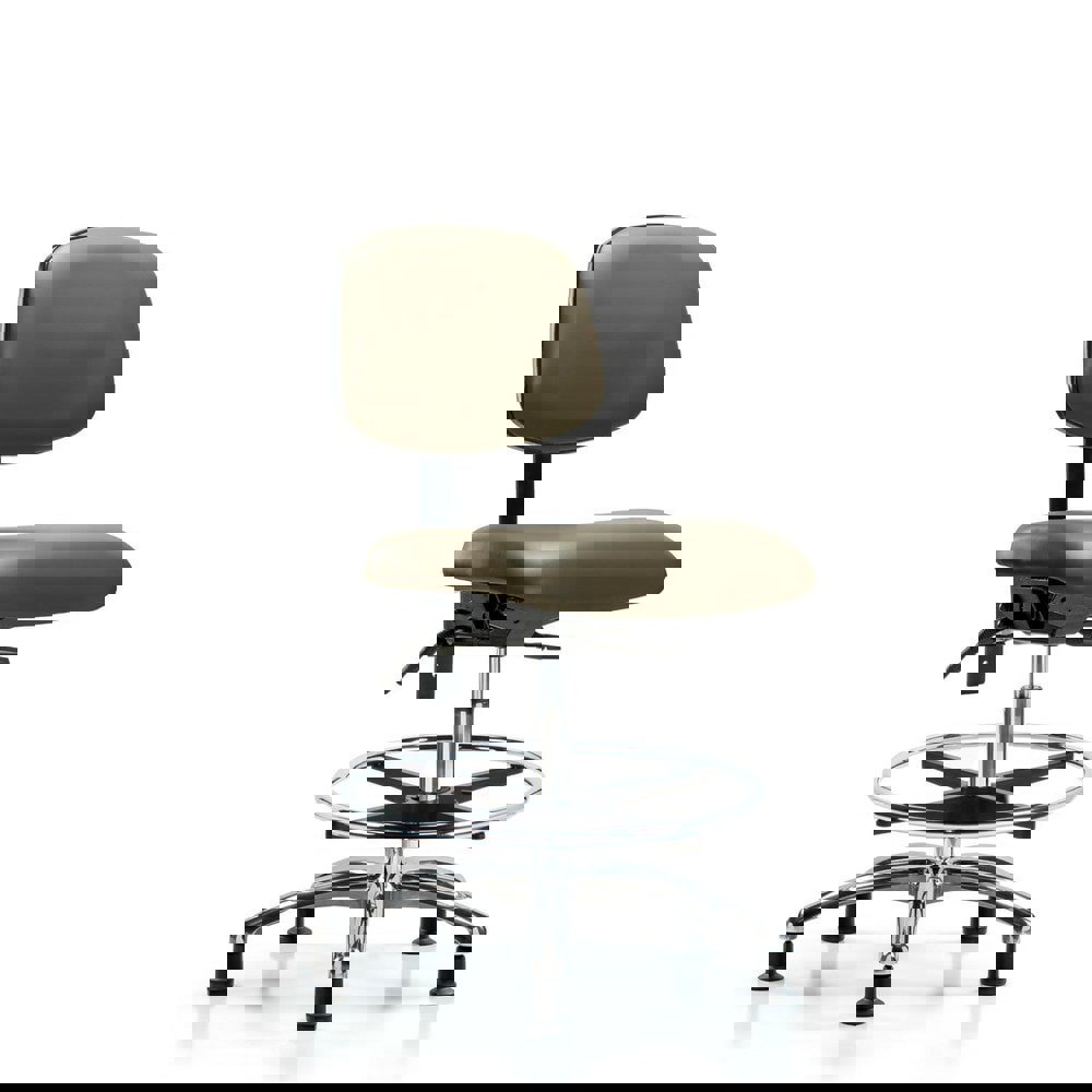 Task Chair: Vinyl, Taupe