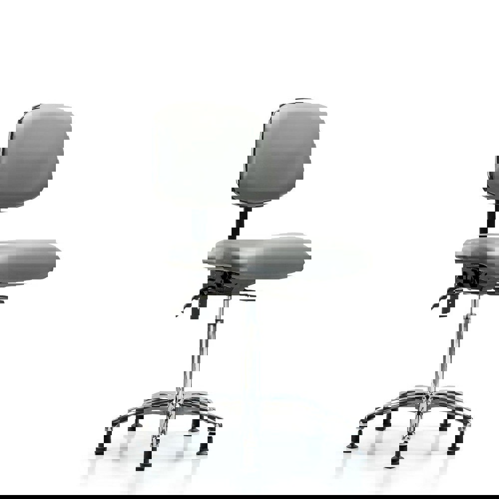 Task Chair: Vinyl, Sterling