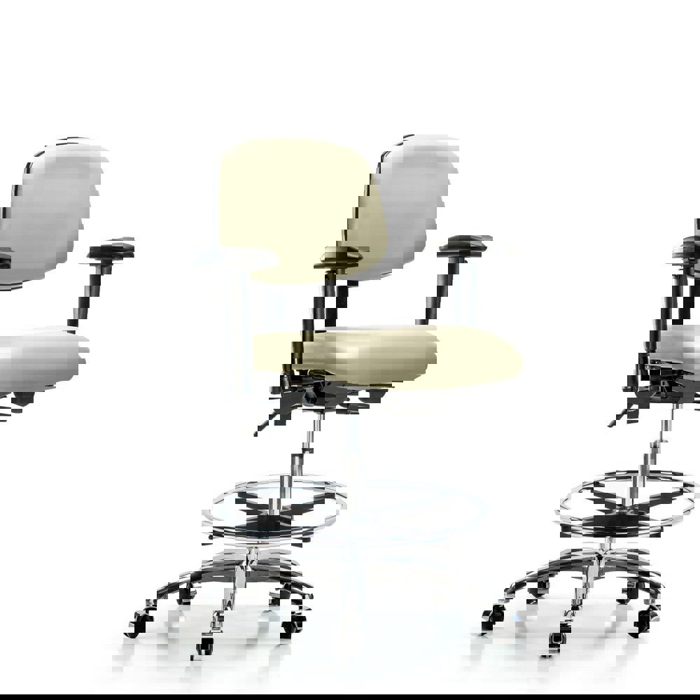 Task Chair: Vinyl, Adobe White