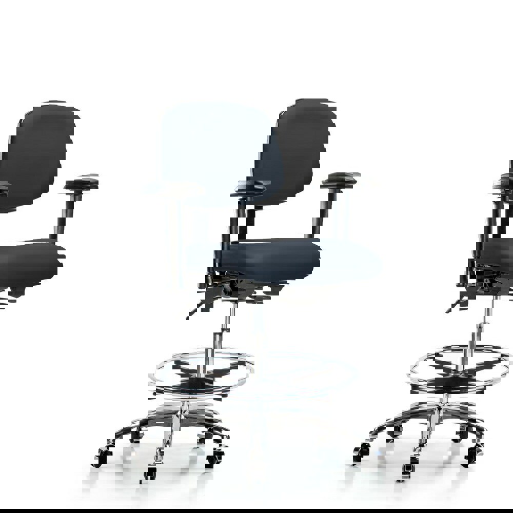 Task Chair: Vinyl, Imperial Blue