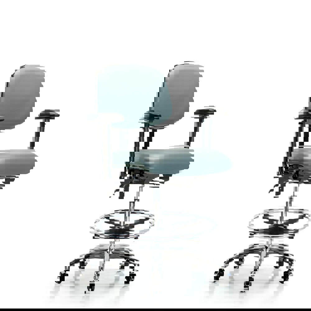 Task Chair: Vinyl, Storm