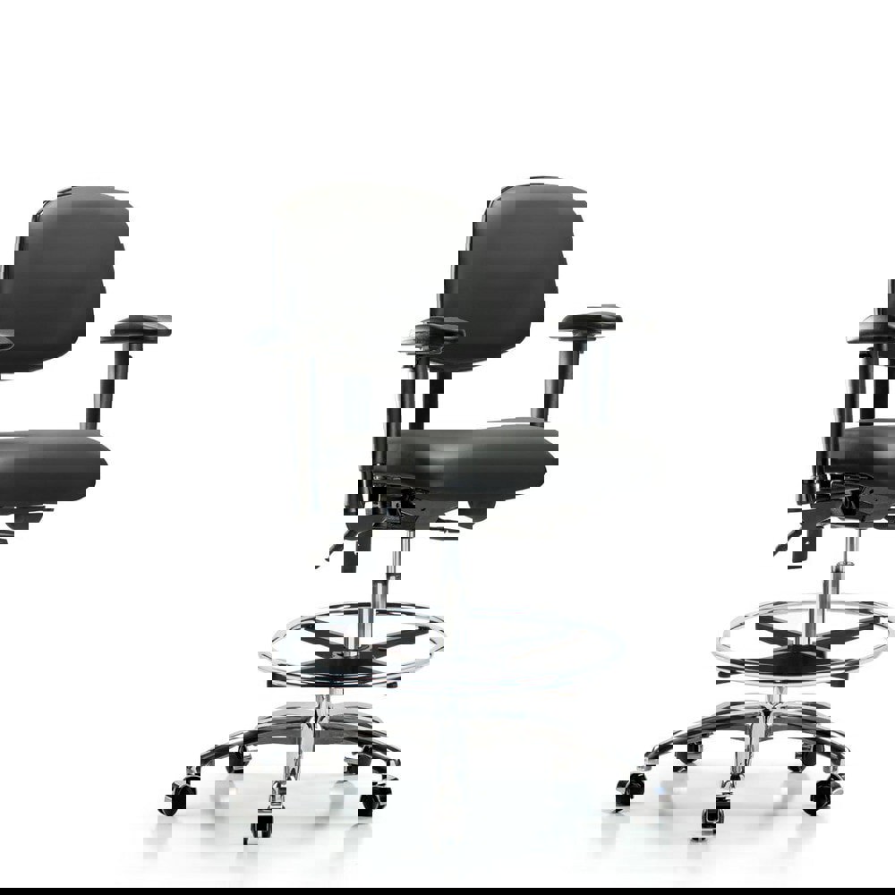 Task Chair: Vinyl, Carbon