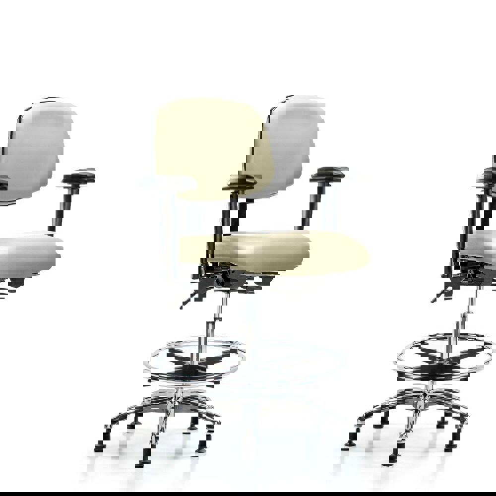 Task Chair: Vinyl, Adobe White